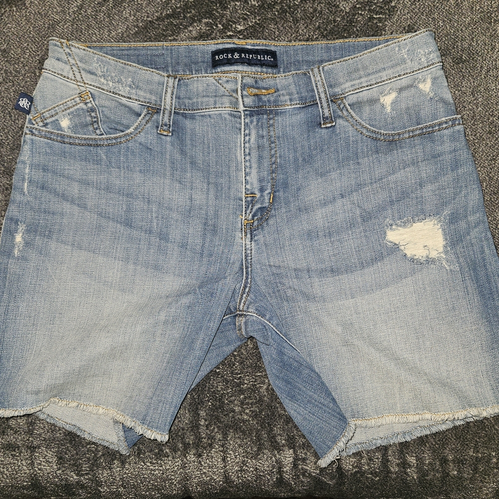 Rock & Republic Distressed Denim Shorts